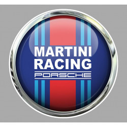 PORSCHE MARTINI Sticker Trompe-l'oeil vinyle laminé