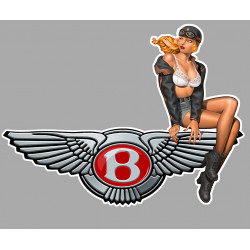 BENTLEY right Pin Up  Laminated decal