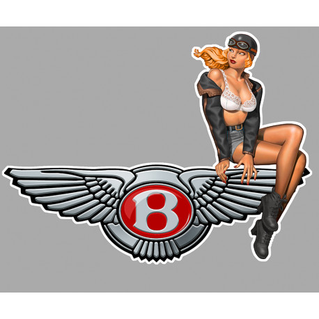 BENTLEY  Pin Up droite Sticker vinyle laminé