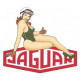 JAGUAR Pin Up Sticker droite vinyle laminé