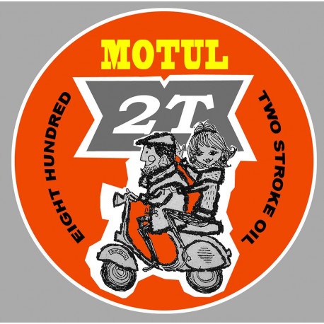 MOTUL 2T Scooter Sticker vinyle laminé