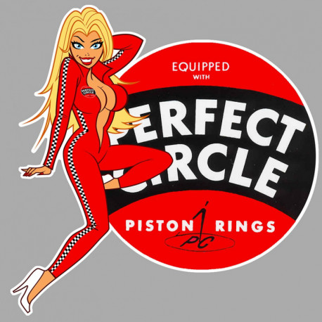 PERFECT CIRCLE right Pin Up Laminated decal