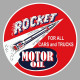 ROCKET MOTOR OIL  laminated decal