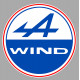 WIND  Sticker   vinyle laminé