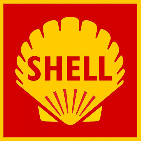 SHELL  Laminated decal