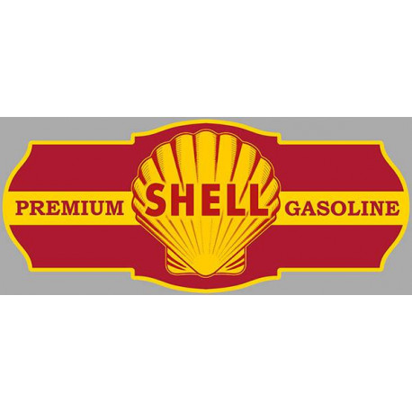 SHELL Premium Premium Gasoline  Laminated decal