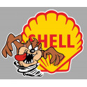 SHELL  right TAZ Laminated decal