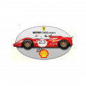 FERRARI shell 350 Canam   Laminated decal