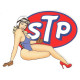 STP right Pin Up  Laminated decal