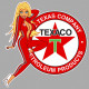 TEXACO right Pin Up laminated decal