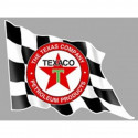 TEXACO right Flag laminated decal