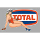 TOTAL right Pin Up  laminated decal