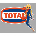 TOTAL left Pin Up  laminated decal