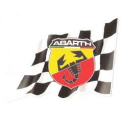 ABARTH  right Flag laminated decal