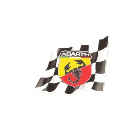 ABARTH  right Flag laminated decal