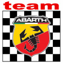 ABARTH TEAM Sticker vinyle laminé