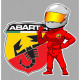 ABARTH PILOTE Sticker gauche vinyle laminé