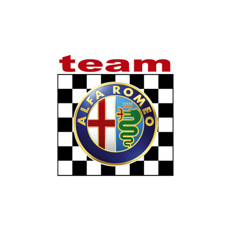 ALFA ROMEO  TEAM laminated decal