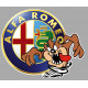 ALFA ROMEO  left Taz  Laminated decal