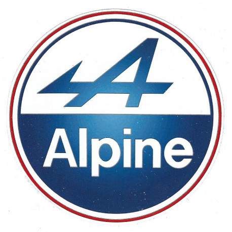 ALPINE laminated decal