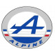 ALPINE laminated decal