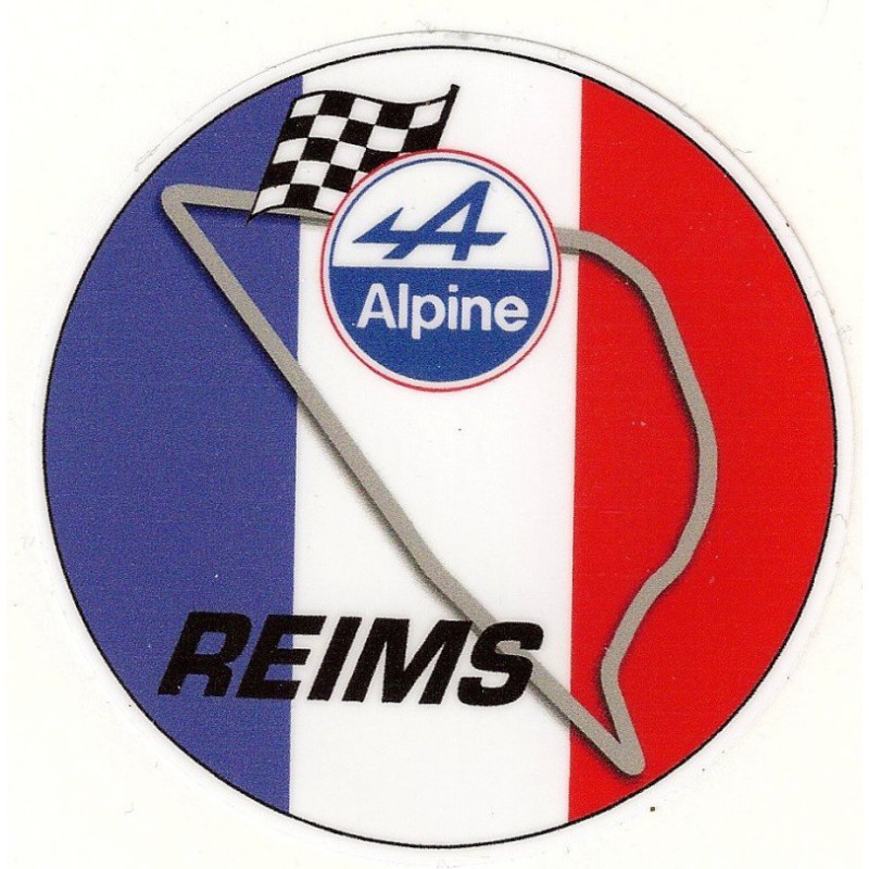 ALPINE REIMS laminated decal - cafe-racer-bretagne.clicboutic.com