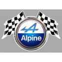 ALPINE Flags  laminated decal