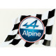 ALPINE Right Flag  laminated decal