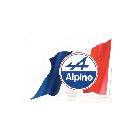 ALPINE Right Flag  laminated decal