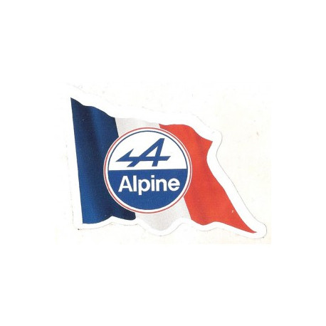 ALPINE Left Flag  laminated decal