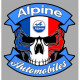 ALPINE Skull Sticker laminated decal