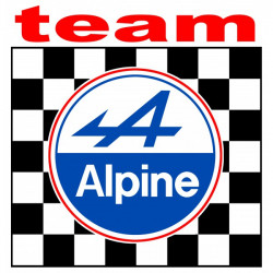 ALPINE Team Sticker laminated decal