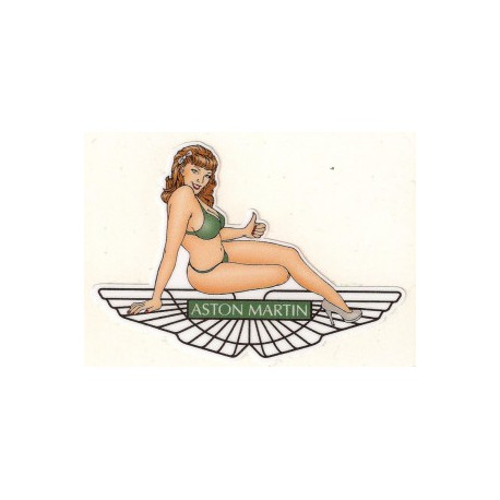 ASTON MARTIN right Pin Up laminated decal