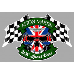 ASTON MARTIN Skull-Flags laminated decal