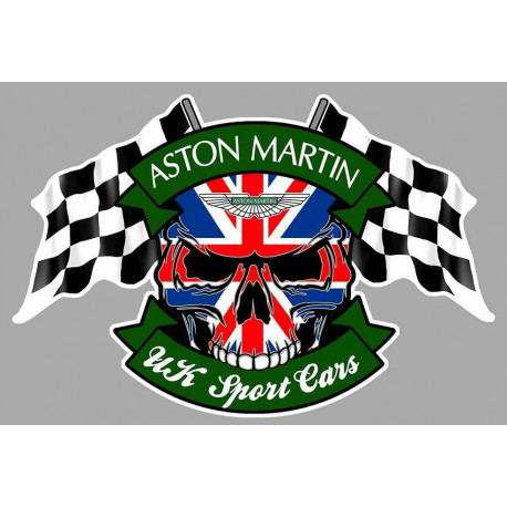 ASTON MARTIN Skull-Flags laminated decal