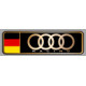 AUDI RACING left laminated decal