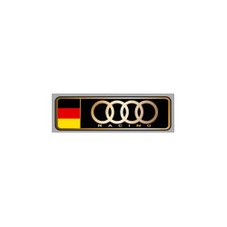 AUDI RACING left laminated decal