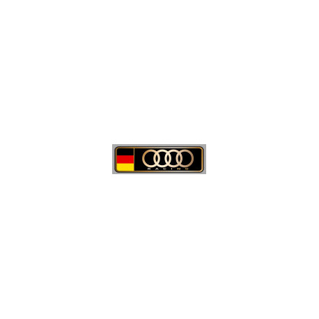 AUDI RACING left laminated decal