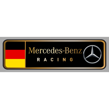 MERCEDES RACING left laminated decal