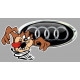 AUDI right Taz  laminated decal