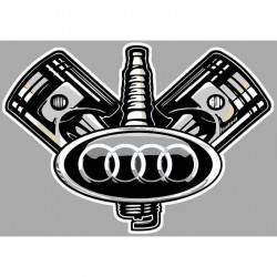 AUDI  PISTONS laminated decal