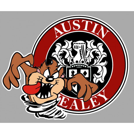 AUSTIN HEALEY TAZ droit Sticker vinyle laminé