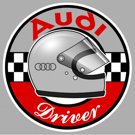 AUDI DRIVER  Sticker vinyle laminé