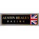 AUSTIN HEALEY Racing droit Sticker vinyle laminé