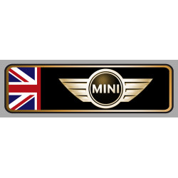 AUSTIN MINI  Racing left  laminated decal