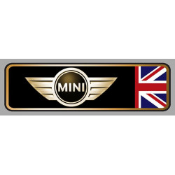 AUSTIN MINI  Racing right  laminated decal