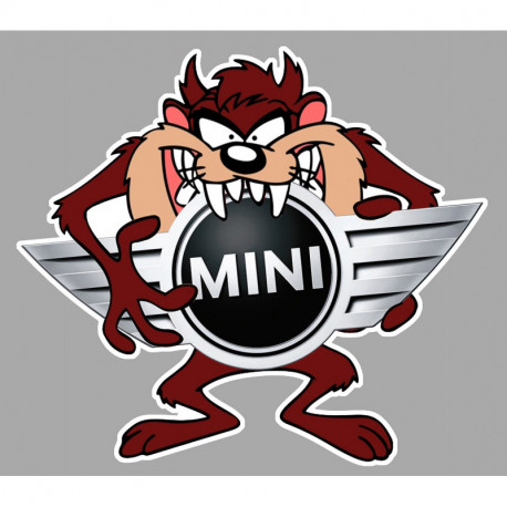 AUSTIN MINI  TAZ  laminated decal