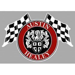 AUSTIN HEALEY Flags laminated decal