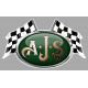 AJS Flags  Sticker vinyle laminé