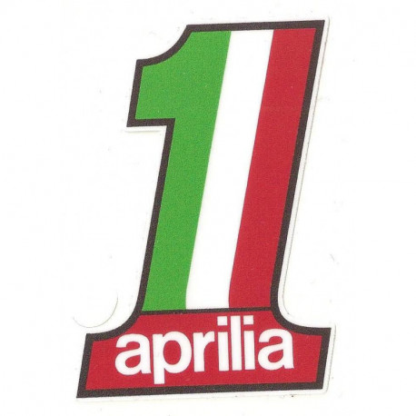 APRILIA Number one  laminated decal